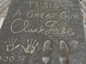 クラーク・ゲーブルの手形